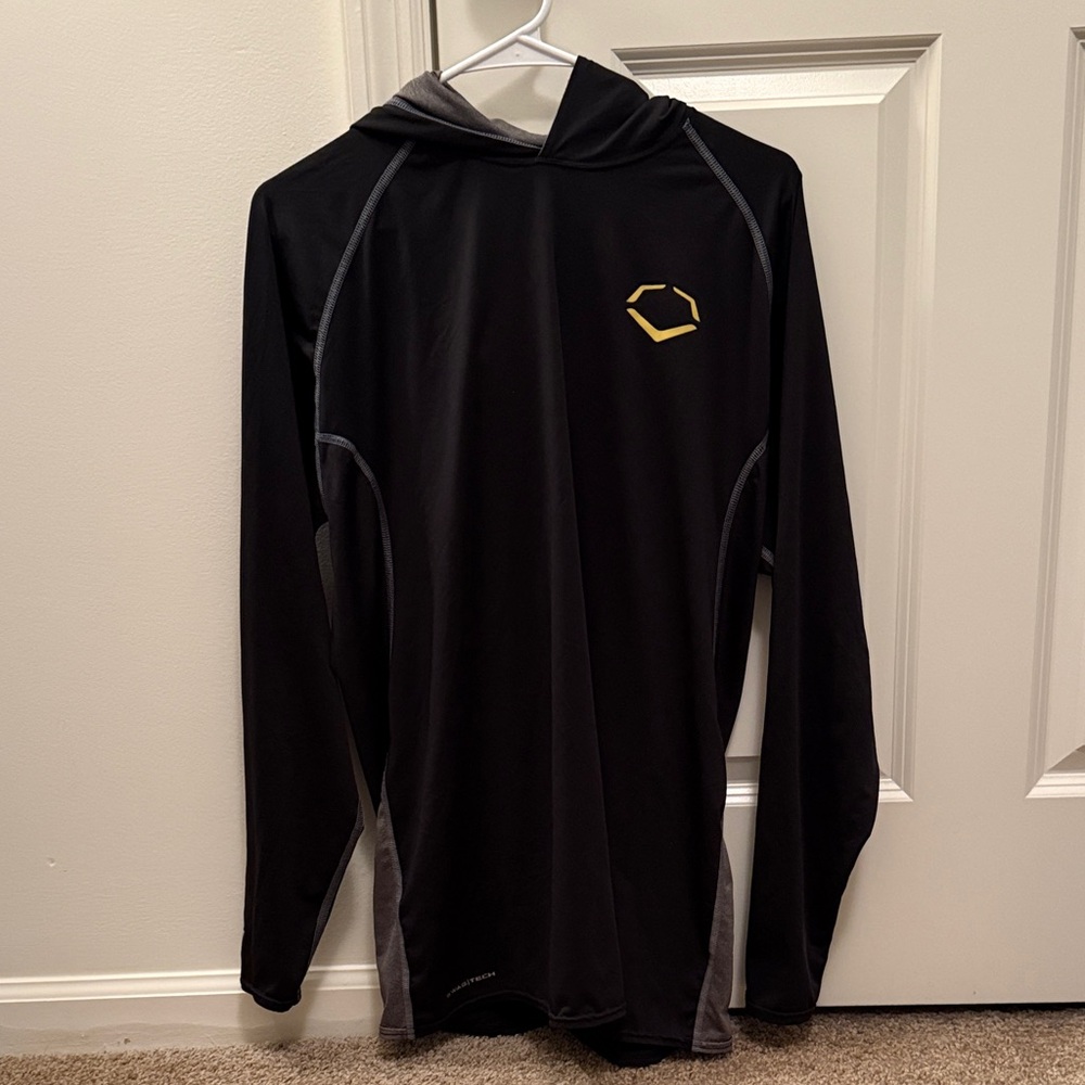 Men's Black and Gray Swim Rash Guard
